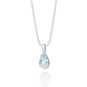 SILVER 925 MELTED SNOW PENDANT