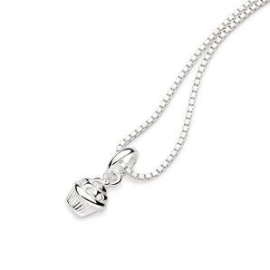 SILVER 925 CUPCAKE PENDANT