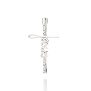 SILVER 925 JESUS CROSS PENDANT