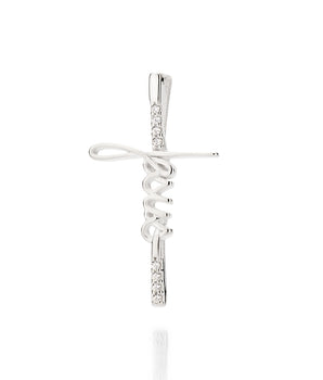 SILVER 925 JESUS CROSS PENDANT