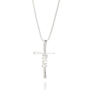 SILVER 925 JESUS CROSS PENDANT