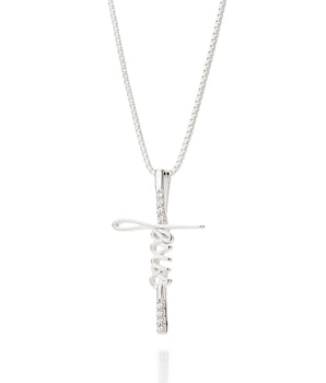 SILVER 925 JESUS CROSS PENDANT