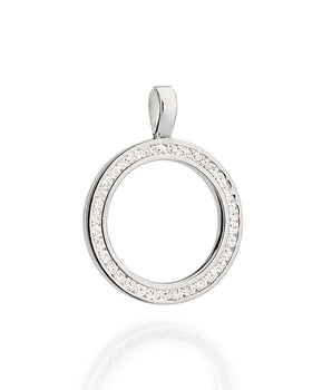 SILVER 925 HOLLOW CIRCLE PENDANT