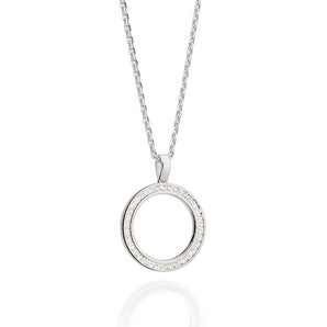 SILVER 925 HOLLOW CIRCLE PENDANT