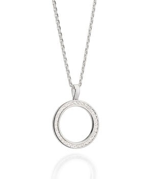 SILVER 925 HOLLOW CIRCLE PENDANT