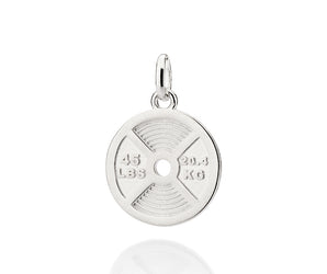 SILVER 925 MEN'S WEIGHTLIFTING PENDANT
