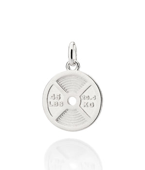 SILVER 925 MEN'S WEIGHTLIFTING PENDANT