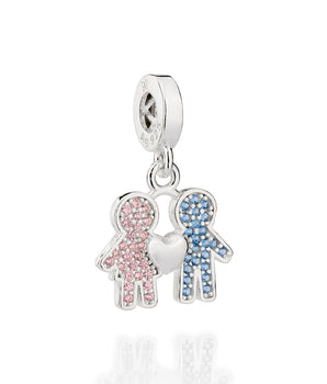 SILVER 925 BOY AND GIRL CHARM