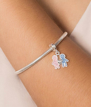 SILVER 925 BOY AND GIRL CHARM