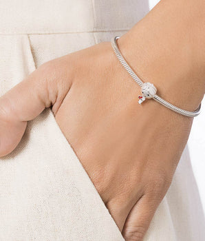 SILVER 925 BOY HOLDING HEART CHARM