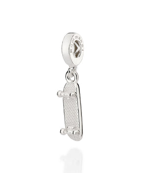 SILVER 925 SKATEBOARD CHARM