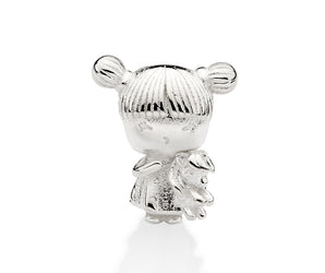 SILVER 925 GIRL WITH UNICORN CHARM