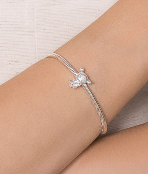 SILVER 925 GIRL WITH UNICORN CHARM