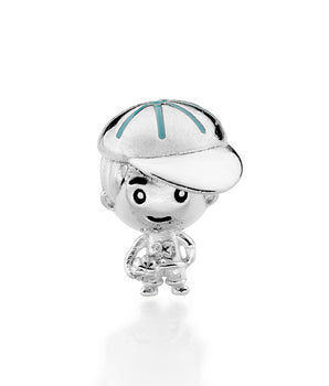 SILVER 925 BOY WITH BALL CHARM