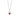SILVER 925 RED HEART PENDANT