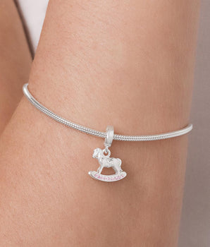 SILVER 925 ROCKING HORSE CHARM