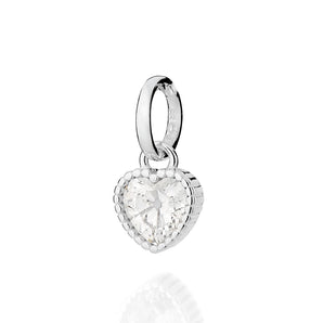 SILVER 925 HEART BEAM PENDANT