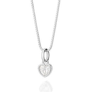 SILVER 925 HEART BEAM PENDANT