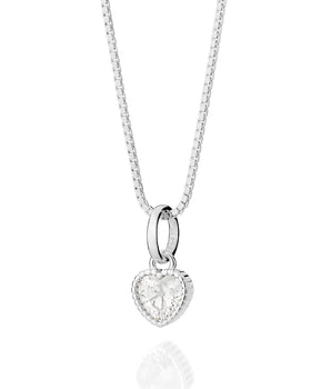 SILVER 925 HEART BEAM PENDANT