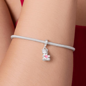 SILVER 925 TEDDY BEAR CHARM