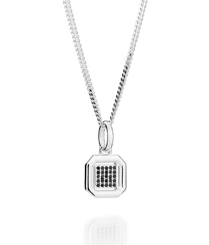 MEN'S SILVER 925 OCTAGONAL PENDANT