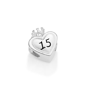 SILVER 925 HAPPY 15TH CHARM