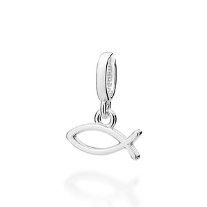 SILVER 925 CHRISTIAN FISH SYMBOL PENDANT