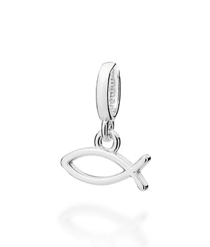 SILVER 925 CHRISTIAN FISH SYMBOL PENDANT