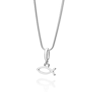 SILVER 925 CHRISTIAN FISH SYMBOL PENDANT
