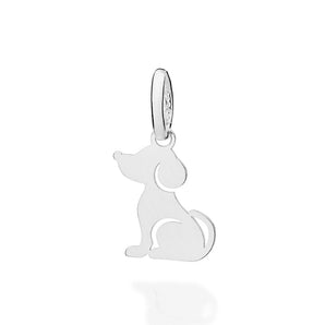 SILVER 925 SEATED DOG PENDANT