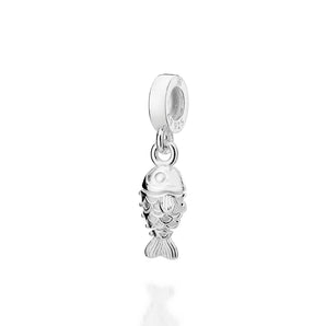 SILVER 925 PESCE AZZURRO CHARM