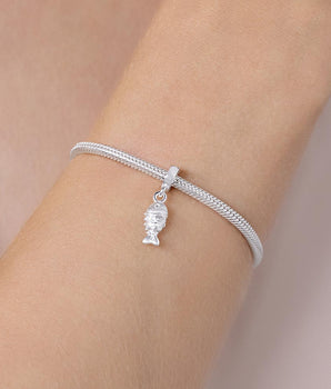 SILVER 925 PESCE AZZURRO CHARM
