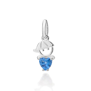 SILVER 925 LITTLE BOY HEART PENDANT