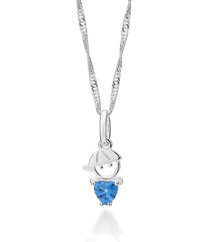 SILVER 925 LITTLE BOY HEART PENDANT
