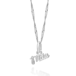 SILVER 925 MÃE (MOM) SCRIPT PENDANT