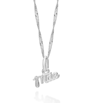 SILVER 925 MÃE (MOM) SCRIPT PENDANT