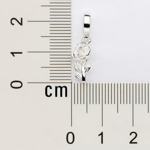SILVER 925 ROSE PENDANT
