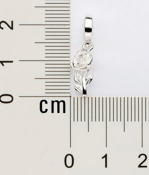 SILVER 925 ROSE PENDANT