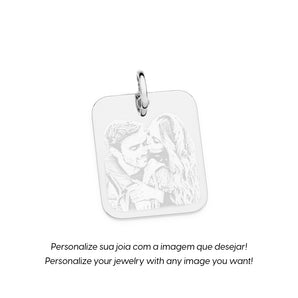 SILVER 925 RECTANGLE CUSTOMIZABLE PENDANT