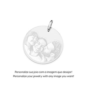 925 SILVER CUSTOMIZABLE ROUND MEDAL