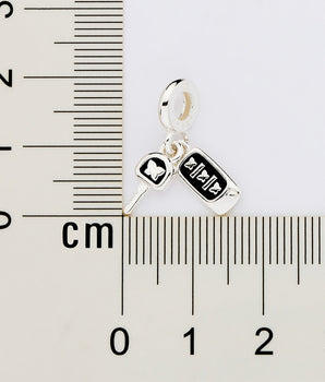SILVER 925 CAR KEY CHARM