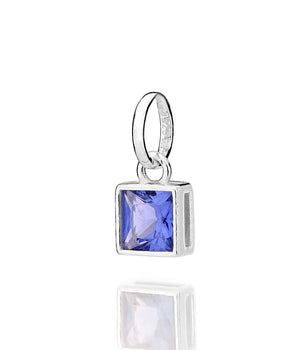 SILVER 925 TIMELESS SPARK SQUARE PENDANT