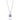 SILVER 925 TIMELESS SPARK SQUARE PENDANT