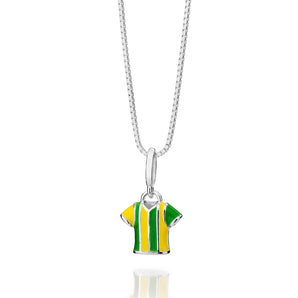 SILVER 925 BRAZIL SOCCER JERSEY CHARM