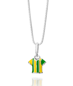 SILVER 925 BRAZIL SOCCER JERSEY CHARM