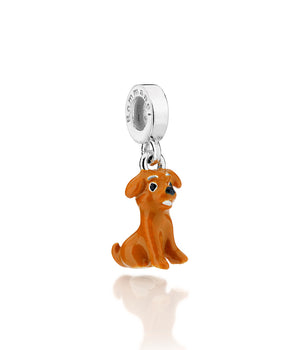 SILVER 925 CARAMEL DOG CHARM