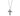 SILVER 925 MEN'S MODERN CROSS PENDANT