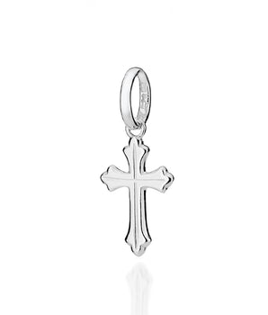 SILVER 925 MEN'S EDGY CROSS PENDANT