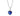 SILVER 925 MEN'S ROYAL BLUE PENDANT
