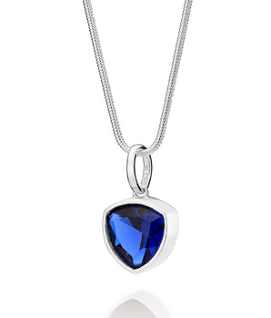 SILVER 925 MEN'S ROYAL BLUE PENDANT